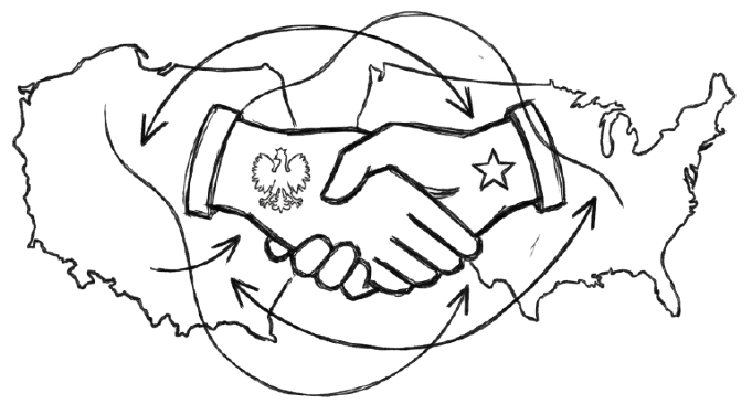 Symbol of Polish-American cooperation